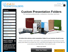 Tablet Screenshot of easypocketfolders.com